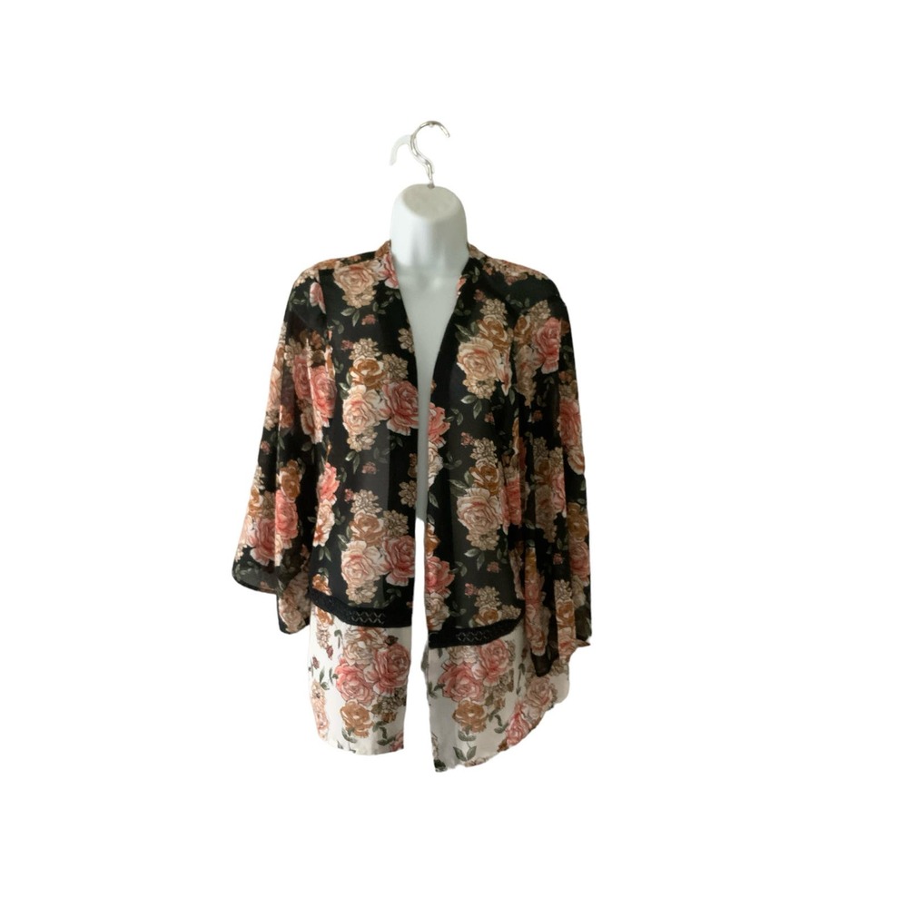 DR 2l Open  Kimono Duster Cover Up Size m/l #1379